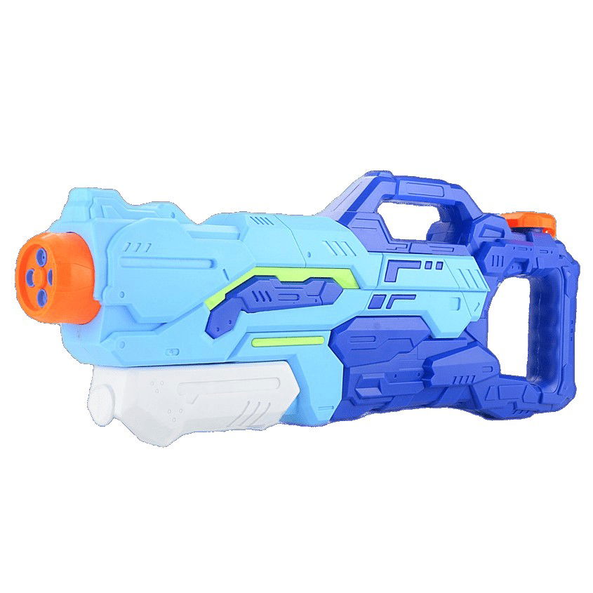 Pistoale cu apa - Pistol cu Apa pentru Copii, Rezervor, Pentru Piscina/Plaja, Flippy, 6ani+, 4 duze, Albastru, 1500ML