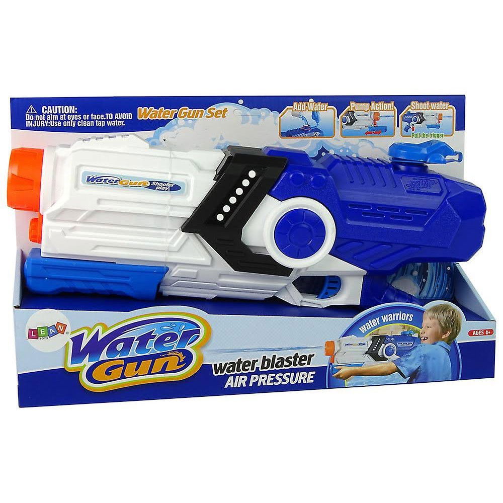 Pistol cu Apa pentru Copii, Rezervor, Pentru Piscina/Plaja, Flippy, 6ani+, Albastru/Multicolor, 2000ML [3]
