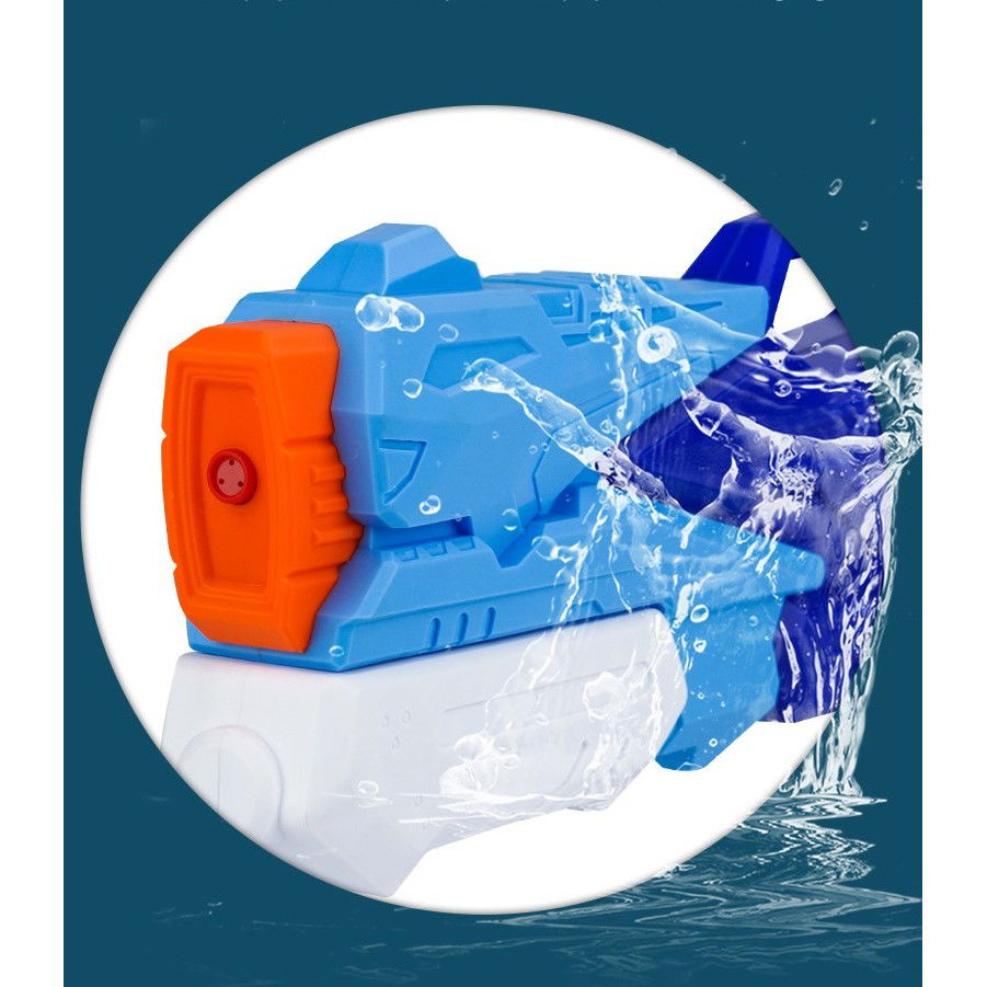 Pistol cu Apa pentru Copii, Rezervor, Pentru Piscina/Plaja, Flippy, 6ani+, 3 duze, Albastru, 300ML [7]