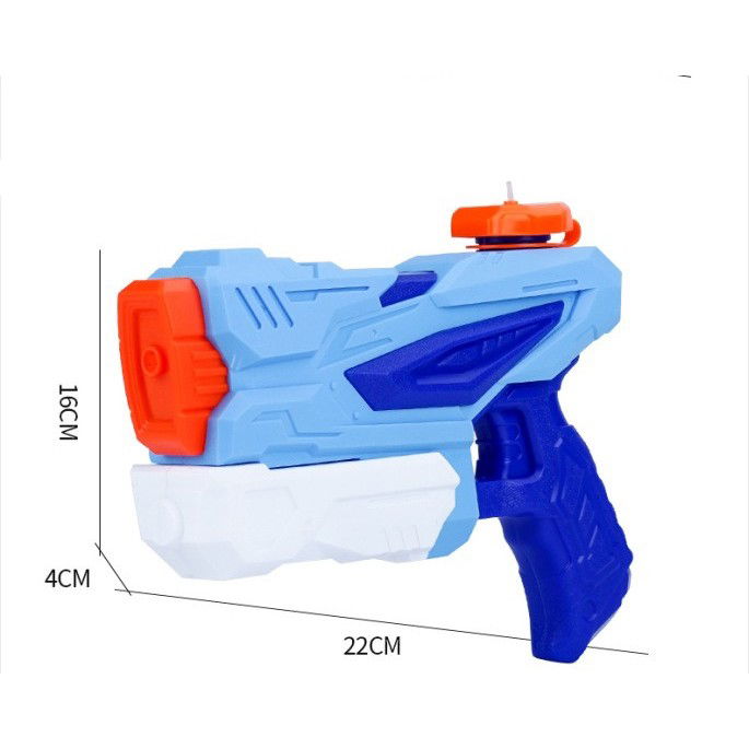 Pistoale cu apa - Pistol cu Apa pentru Copii, Rezervor, Pentru Piscina/Plaja, Flippy, 6ani+, 3 duze, Albastru, 300ML