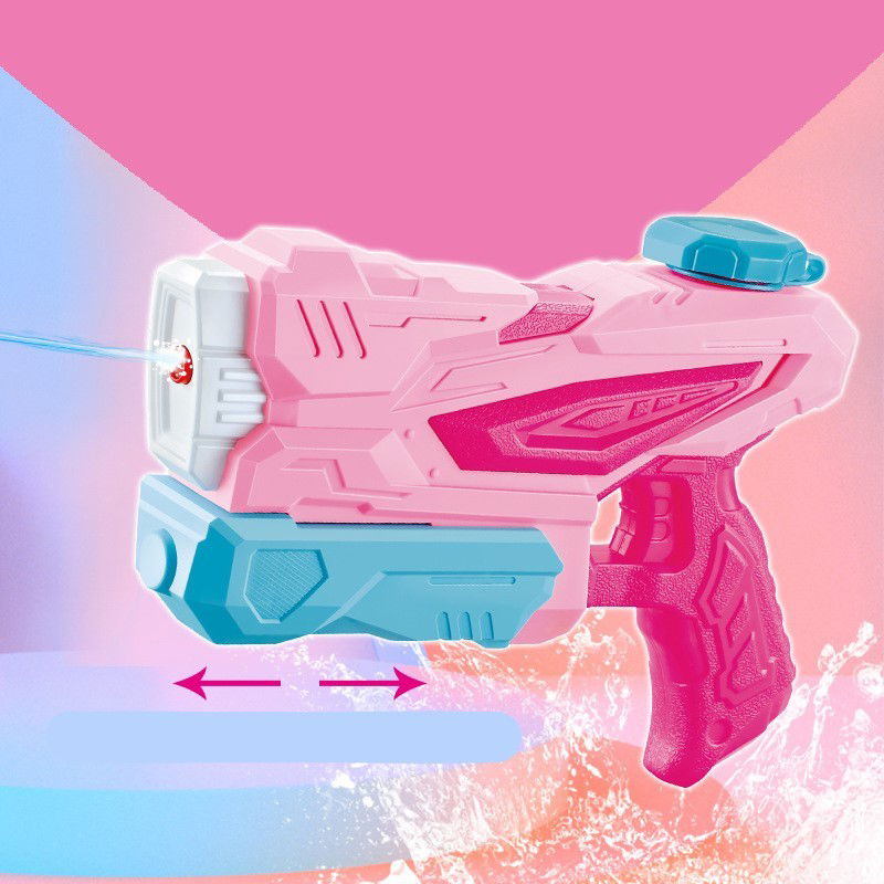 Pistol cu Apa pentru Copii, Rezervor, Pentru Piscina/Plaja, Flippy, 6ani+, 3 duze, Roz, 300ML [4]