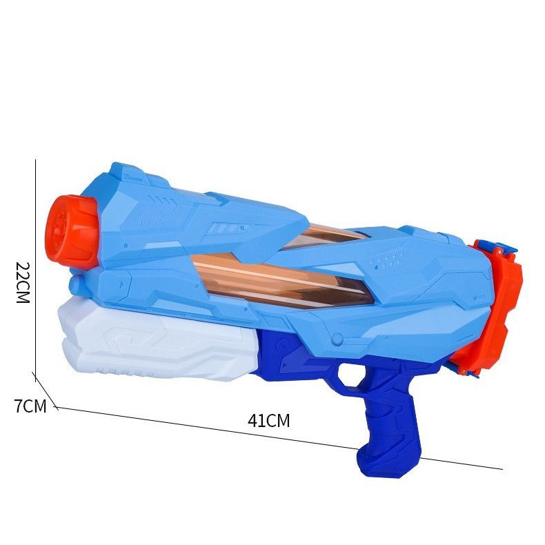 Pistoale cu apa - Pistol cu Apa pentru Copii, Rezervor, Pentru Piscina/Plaja, Flippy, 6ani+, 5 duze, Quick Fill, Albastru, 800ML