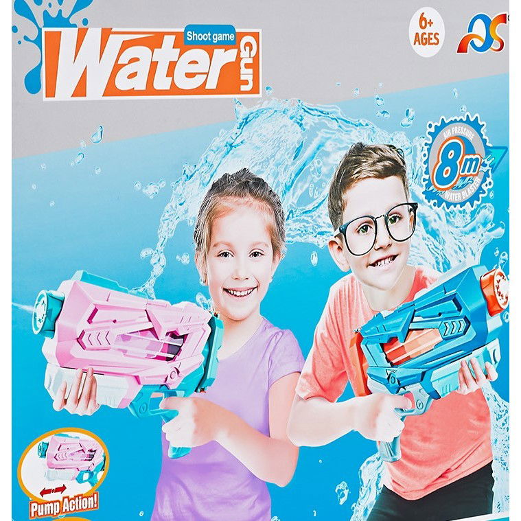 Pistol cu Apa pentru Copii, Rezervor, Pentru Piscina/Plaja, Flippy, 6ani+, Quick Fill, Albastru, 600ML [3]