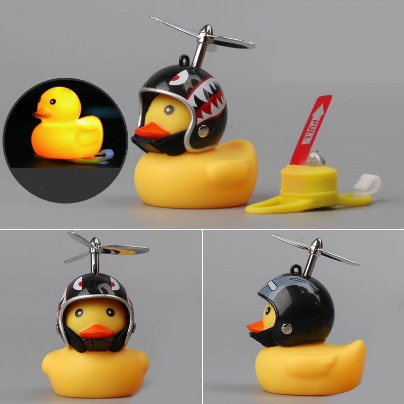 Ratusca Decorativa, Flippy, pentru Bicicleta, Motocicleta, Masina, cu Sistem de Prindere, Lumini, 7.5 x 9 cm, cu Casca, Negru [3]