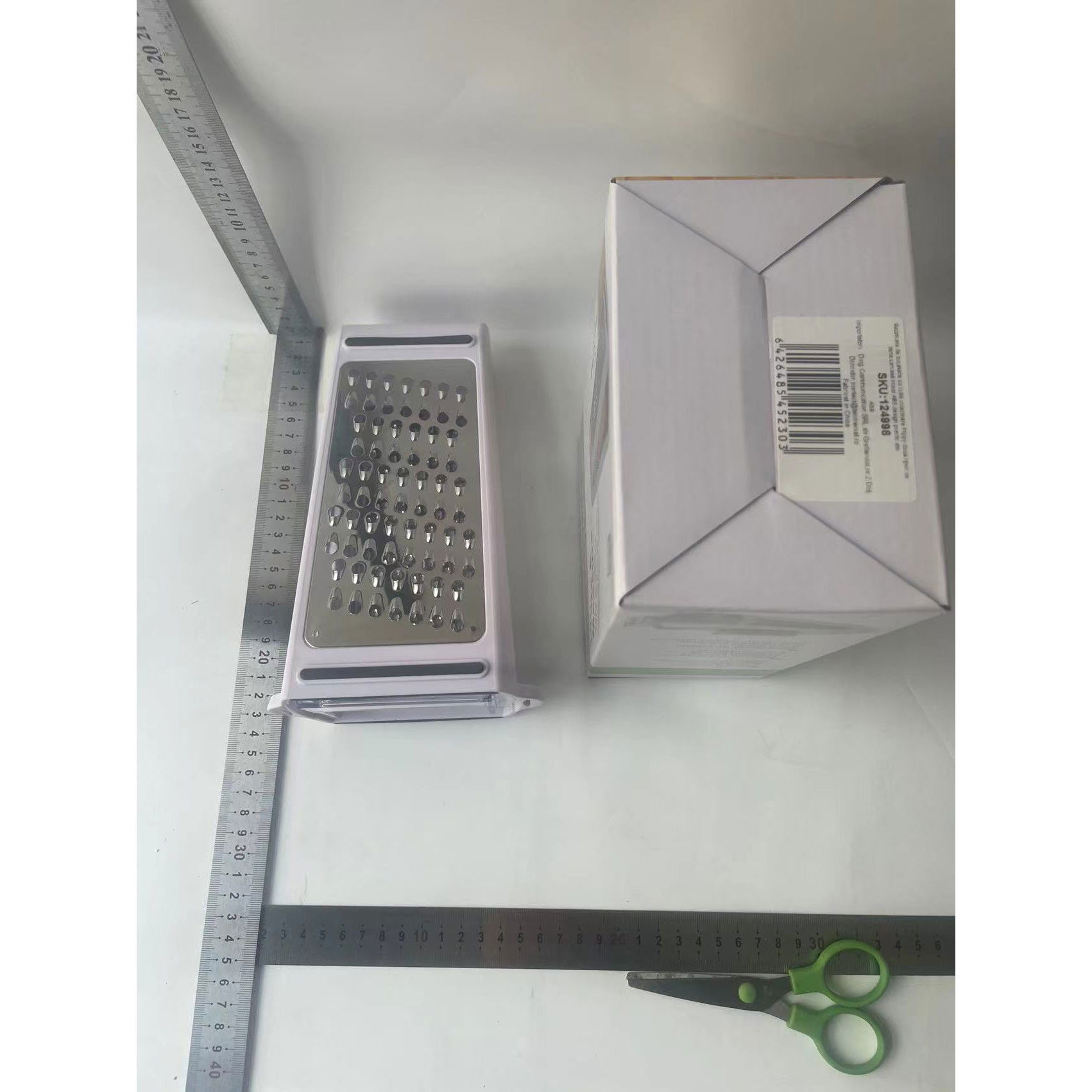 Razatoare de bucatarie cu cutie colectoare Flippy, doua tipuri de lame, carcasa inox si ABS, design practic, alb [8]