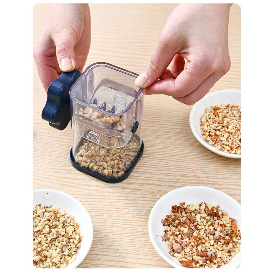 Pentru casa - Dispozitiv de Zdrobit, Flippy, pentru Alune, Nuci, Ciocolata, Manual, din ABS, 10 x 7.2 cm, Albastru