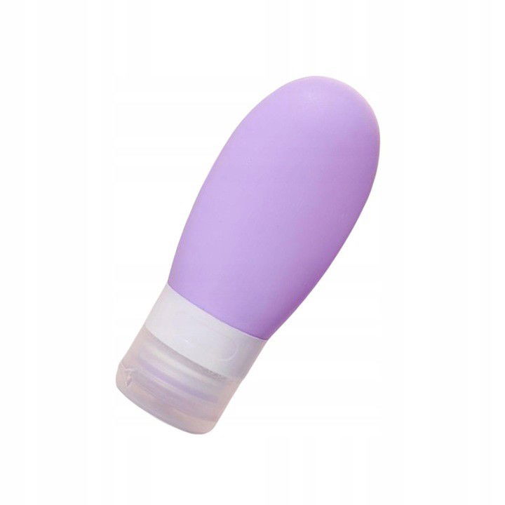 Recipient Portabil din Silicon Elegant de Voiaj, Sticla de Calatorie, Flippy, Potrivita pentru Lotiune, Sampon si Alte Lichide, Anti-scurgere, cu Posibilitate de Reumplere, Capacitate 90mL, Mov [5]