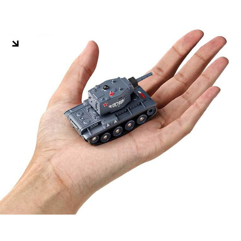 Mini Tanc cu Telecomanda, Flippy, Wireless, 4 x 8 x 4 cm, cu Infrarosu, Gri [3]