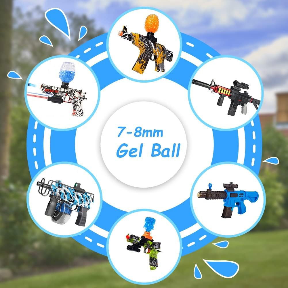 Munitie, Flippy, 20.000 Bile Gel pentru pistoale de jucarie Gel Blaster 7x6 cm, Albastru [7]