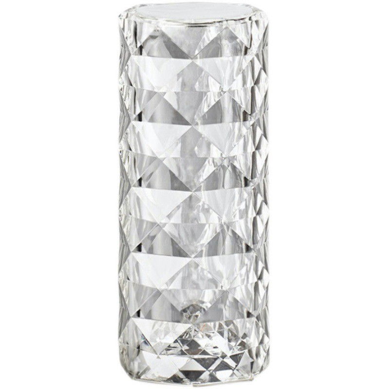 Lampi de veghe - Lampa de birou pe LED RGB, Flippy, dimmer tactil, 3 nivele de intensitate, Cristal Acrilic, cu telecomanda