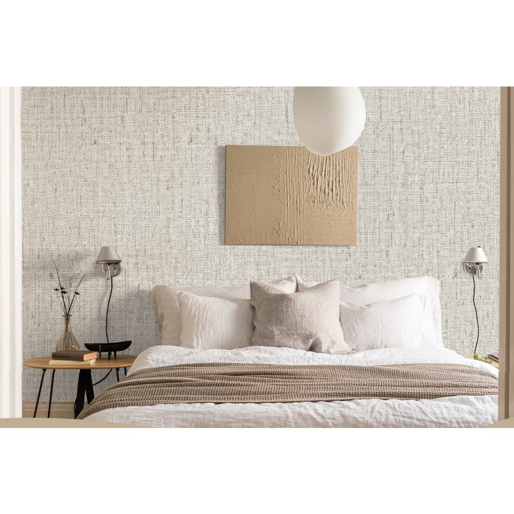 TeoMarket - Rola Autoadeziva pentru Perete, Flippy, din Panza, 10 m, Rezistenta la Umezeala, 2.5 mm Grosime, Model Texturat, Maro