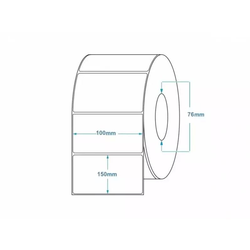 50 - 100 LEI - Rola etichete termice pentru awb Flippy 100x150mm, 1000 et./rola