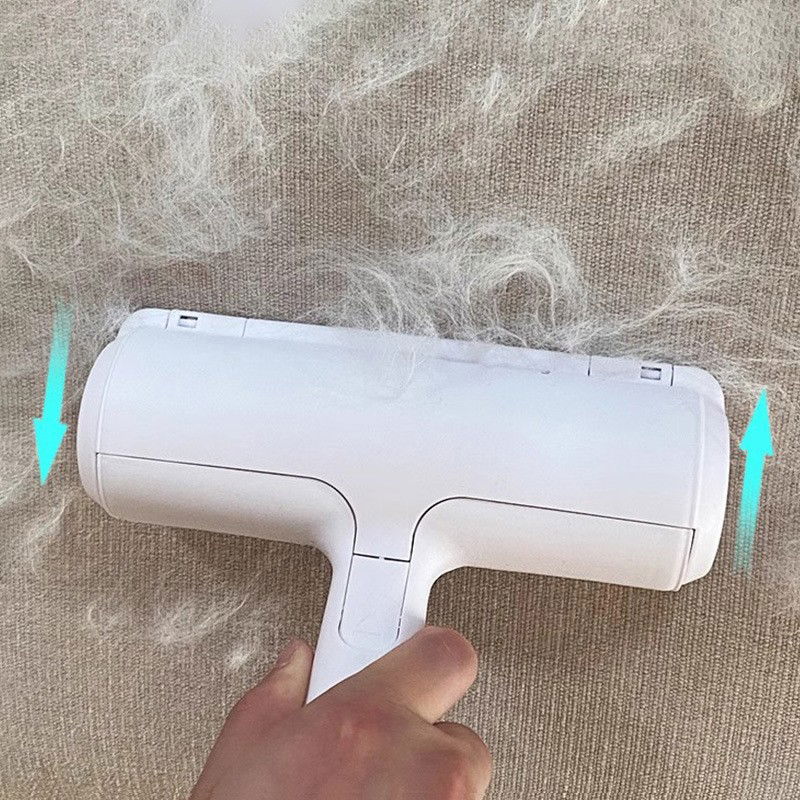 Rola pentru Parul de Animale, Flippy, cu Maner 19x19x6cm, Alb/Rosu [7]