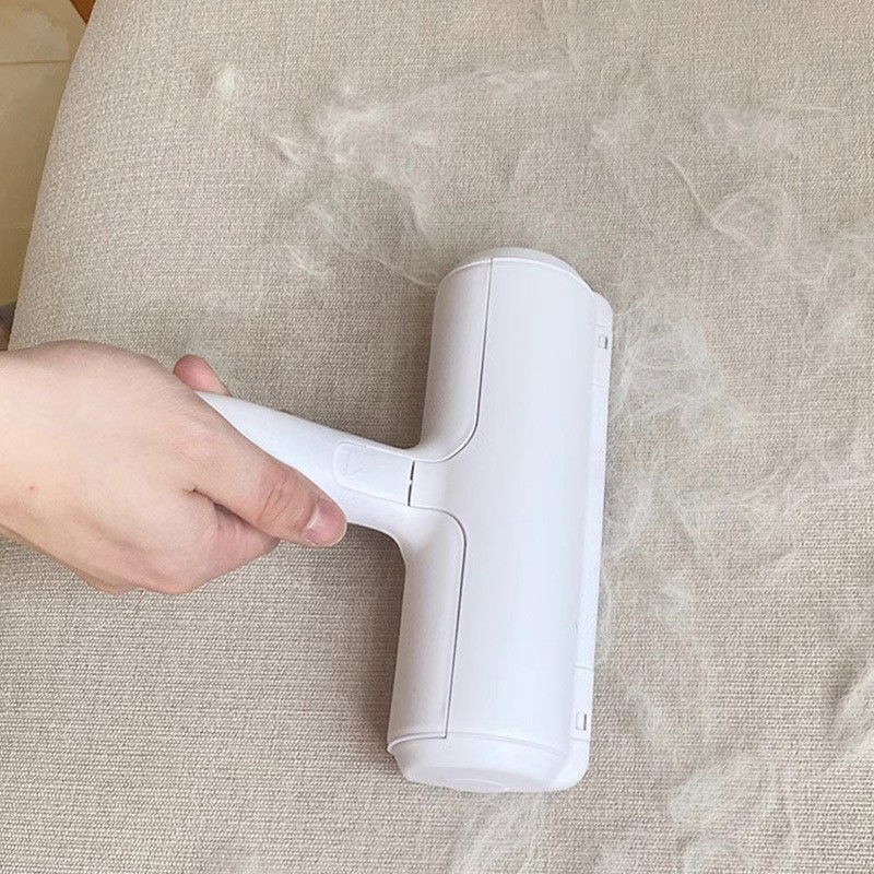 Rola pentru Parul de Animale, Flippy, cu Maner 19x19x6cm, Alb/Rosu [6]