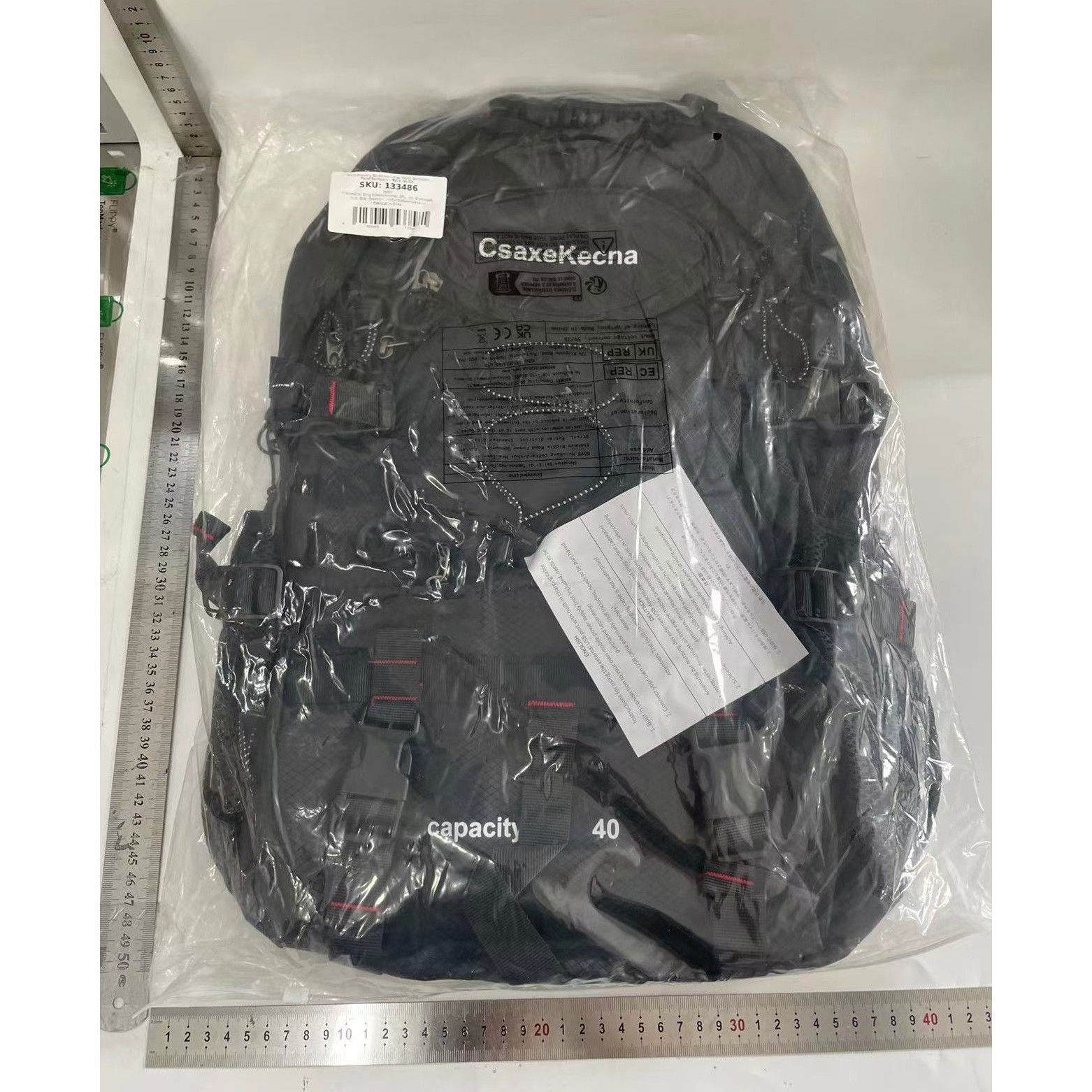 Rucsac Multifunctional de Alpinism, Flippy, Capacitate 36-55 L, de Calatorie, Impermeabil, Slot USB Incarcare Telefon, Bretele Reglabile, 52 x 34 x 19 cm, Negru [6]