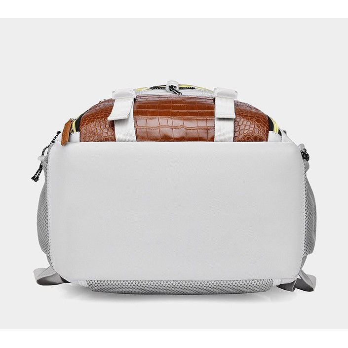 Rucsac Multifunctional pentru Calatorie, Flippy, pentru Alpinism, Voiaj, Drumetii, din Panza Oxford, 34x16x52 cm, Alb [9]