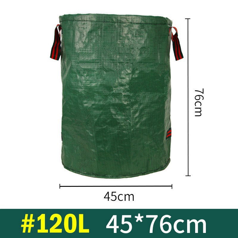 Articole pentru Gradina si Bricolaj - Sac de Colectare a Frunzelor, Flippy, Cos Sac pentru Gradina, Sac de Depozitare a Frunzelor, 45 x 76 cm, 120 l, Verde