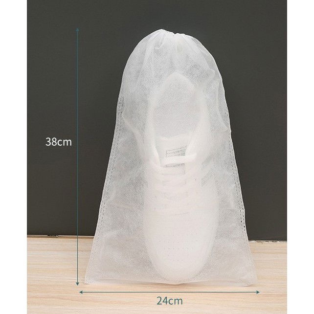 Set 50 de Saci de Depozitare Incaltaminte, Flippy, de Protectie, pentru Voiaj, Netesut, Rezistenti la Praf, Protectie Solara, Anti-Ingalbenire, 38x24 cm, Marime Mica, Transparent [2]