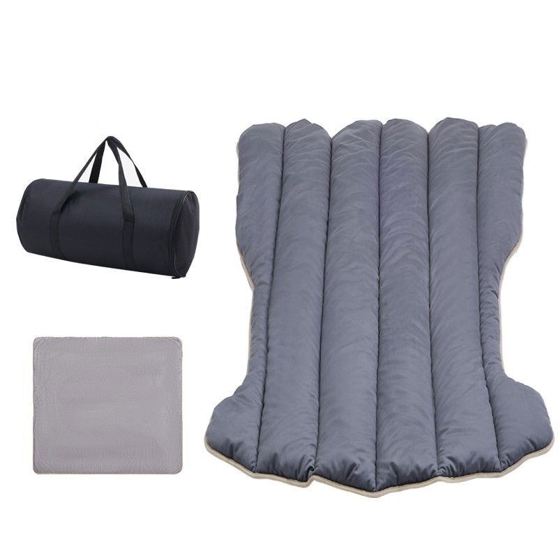 Perne Voiaj, Paturi si Textile - Saltea Speciala de Calatorie, Flippy, Tesla Model Y / 3, pentru Camping, Portbagaj, Spate, pentru Dormit in Aer Liber, Geanta si Perna Incluse, Gri