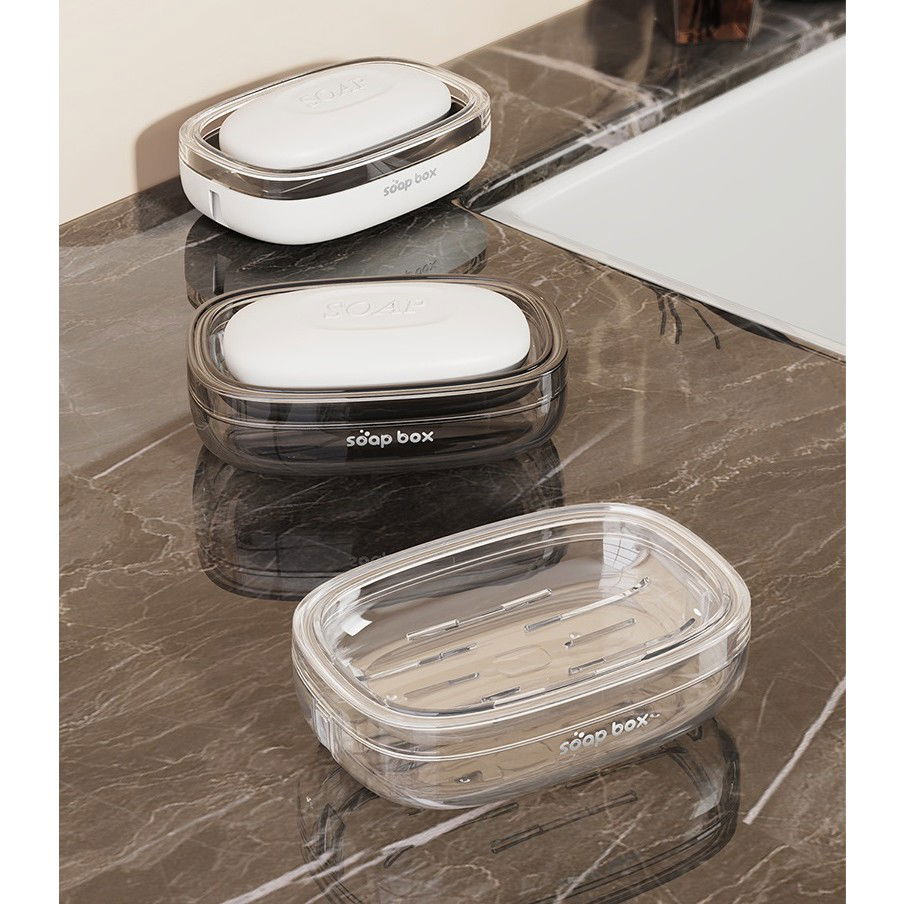 Savoniera, Flippy, Pentru Blat, PET, Scurgere Optima, Gri Transparent [3]