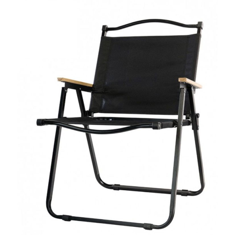 Pentru casa - Scaun camping, Aluminiu, Pliabila, Flippy, 52 x 53 x 80 cm, Negru