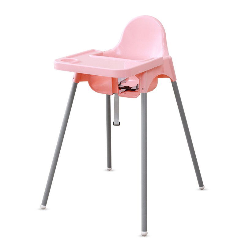 Scaune de masa bebe - Scaun de Masa, Flippy, pentru Bebelusi si Copii 6-36 Luni, din Plastic/Metal, Centura in 2 Puncte, Tava Detasabila, 63 x 57 x 85 cm, Roz