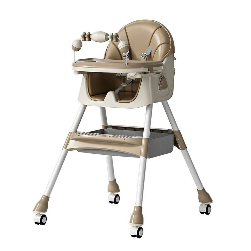 Scaun de Masa pentru Bebelusi si Copii, Flippy, 2 Tavite cu Jucarii si Husa Detasabile, Multifuncțional, Stabil, Centura de Siguranta, Spatar Reglabil Moale, Balansoar, Cos de Depozitare, de la 6 Luni [1]