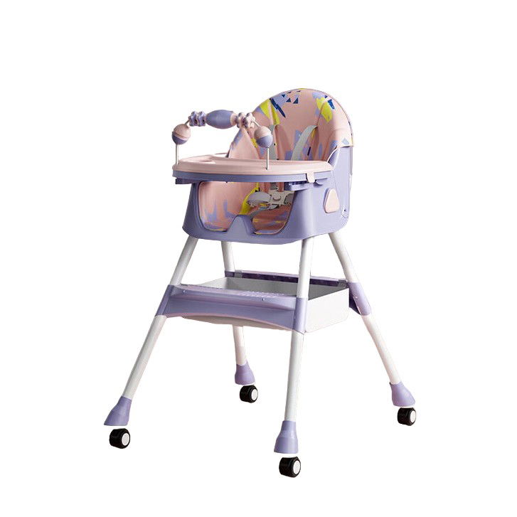 Scaune de masa bebe - Scaun de Masa pentru Bebelusi si Copii, Flippy, 2 Tavite cu Jucarii si Husa Detasabile, Multifuncțional, Stabil, Centura de Siguranta, Spatar Reglabil Moale, Balansoar, Cos de Depozitare, de la 6 Luni