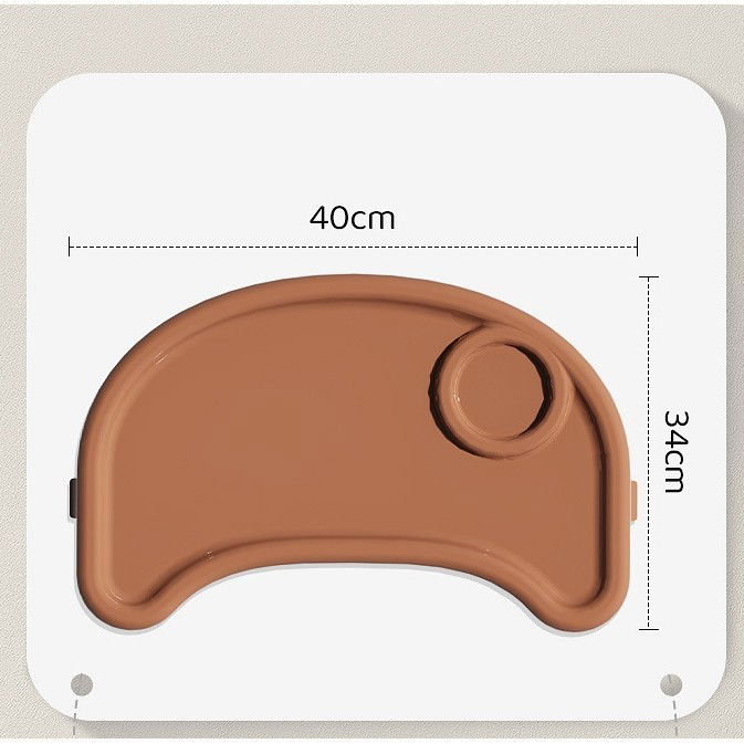 Scaun de Masa pentru Bebelusi si Copii, Flippy, cu Roti, Telescopic, Pliabil, Masuta Reglabila, Suport Picioare, Scaun cu Invelis Piele Artificiala, Centura Siguranta, Spatiu Depozitare, 97x73x65 cm,  [3]