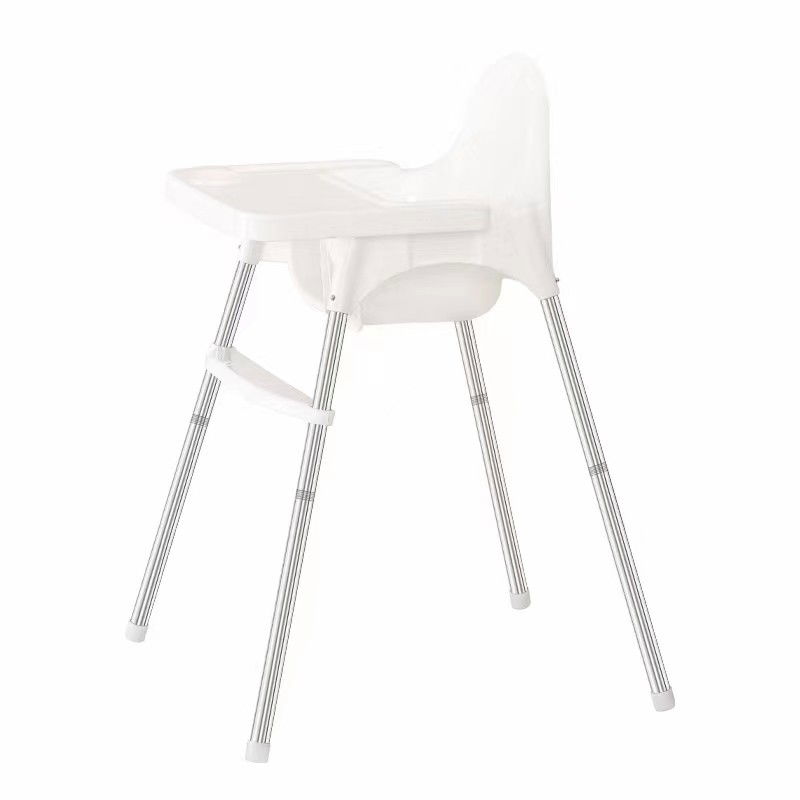 Scaune de masa bebe - Scaun de masa telescopic pentru bebelusi si copii, Flippy, cu Suport picioare si Centura de siguranta, reglabil pe inaltime, Varsta 6-32 luni, Alb