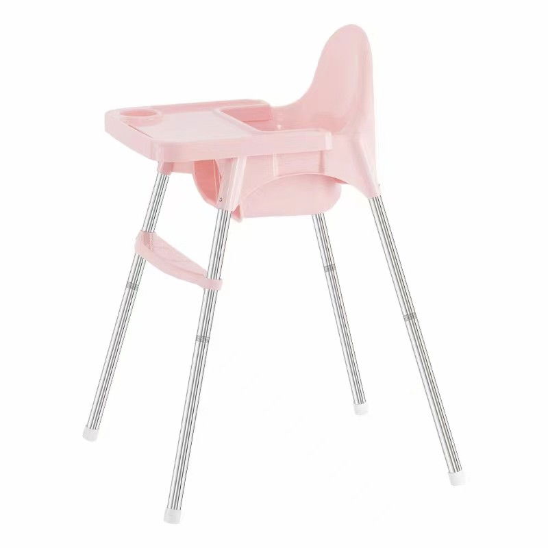 Scaune de masa bebe - Scaun de masa telescopic pentru bebelusi si copii, Flippy, cu Suport picioare si Centura de siguranta, reglabil pe inaltime, Varsta 6-32 luni, Roz