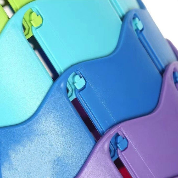 Scaun Telescopic Pliabil pentru Camping si Pescuit, Flippy, Portabil, Universal, Sustine 150 kg, ABS, Diametru 25 cm, Extensibil, Inaltime 45 cm, Multicolor [5]