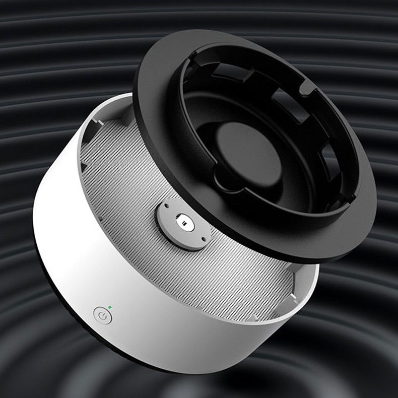 Pentru casa - Scrumiera Multifunctionala cu Absorbtie, Flippy, Incarcare USB, cu Purificator de Aer, Scrumiera cu Absorbtie Fum, 14,5 x 14 x 7,5 cm, Gri