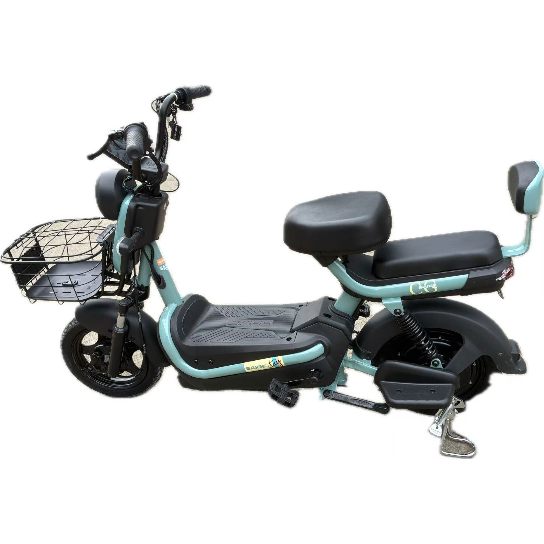 Scuter Electric KG, Saige, Fara Permis, Motor 500W, Baterie 48V20Ah, Autonomie 60km, 153x40x85 cm, Viteza Maxima 25km/h, Verde [4]