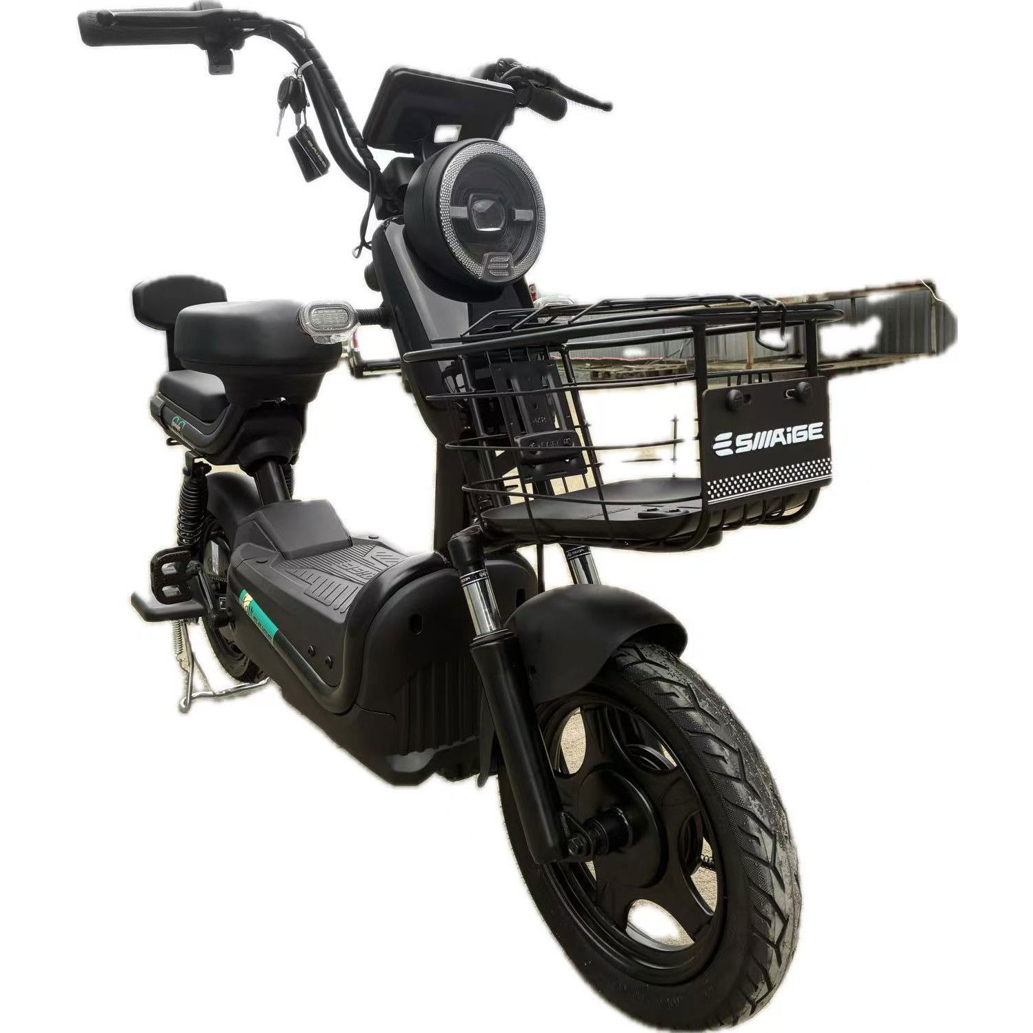 Scuter Electric KG, Saige, Fara Permis, Motor 500W, Baterie 48V20Ah, Autonomie 60km, 153x40x85 cm, Viteza Maxima 25km/h, Negru [6]