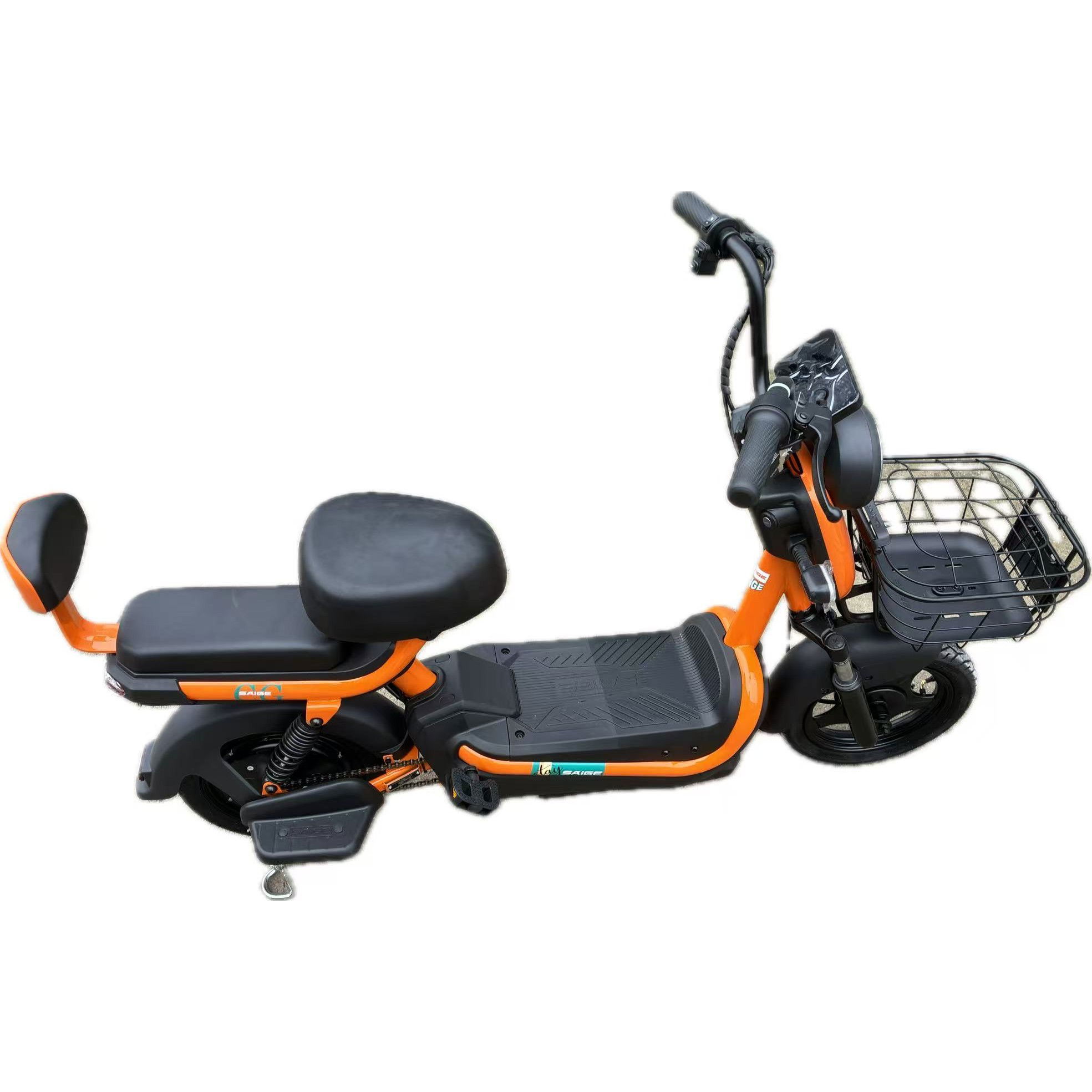 Scuter Electric KG, Saige, Fara Permis, Motor 500W, Baterie 48V20Ah, Autonomie 60km, 153x40x85 cm, Viteza Maxima 25km/h, Portocaliu [9]