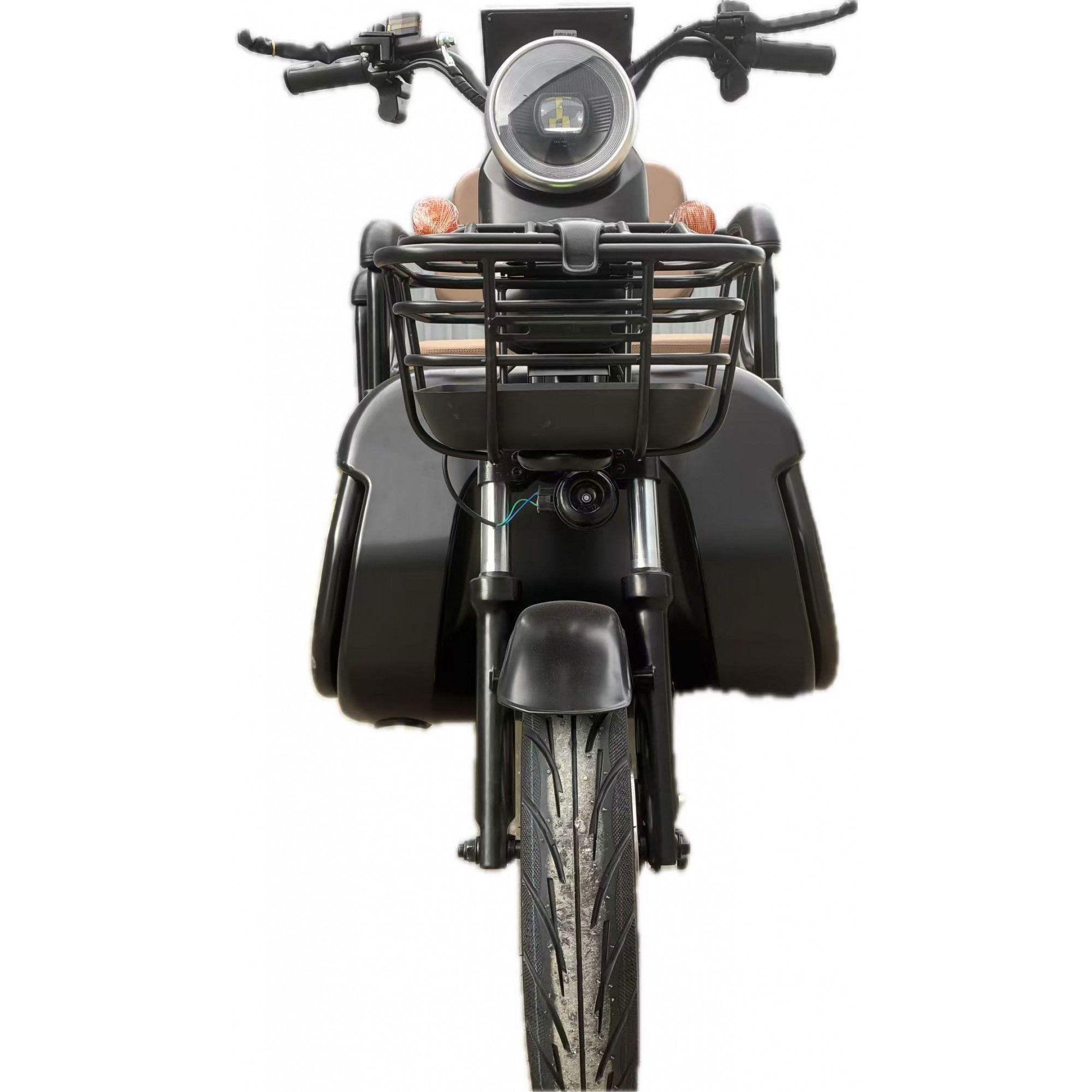 Triciclu Electric V6, Saige, Fara Permis, cu Doua Locuri, Motor 1800W, Baterie 72V24Ah, Autonomie 60km, 220x88x105 cm, Viteza Maxima 25km/h, Negru [3]