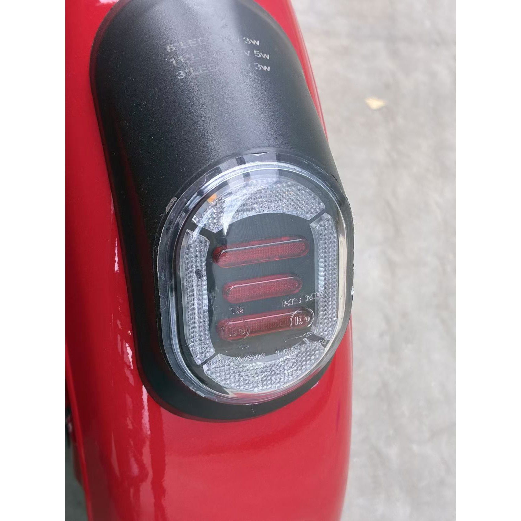 Triciclu Electric V6, Saige, Fara Permis, cu Doua Locuri, Motor 1800W, Baterie 72V24Ah, Autonomie 60km, 220x88x105 cm, Viteza Maxima 25km/h, Rosu [9]