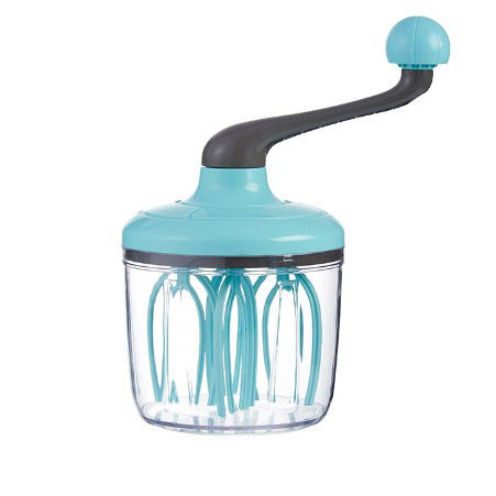 50 - 100 LEI - Mixer Manual, Flippy, pentru Oua Smantana Frisca Aluat, Maner Plastic, Usor de Utilizat si Depozitat, Bol Transparent, 24.5 x 11.5 cm Verde