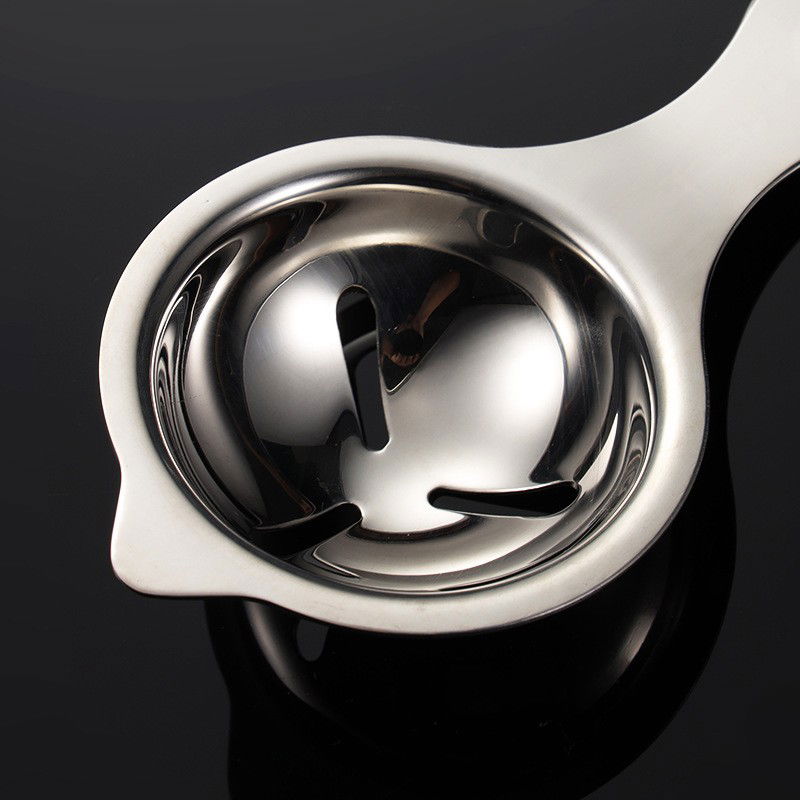 Ustensile pentru Bucătărie - Separator de oua, separa albusul de galbenus, inox, usor de folosit, 14x7.5 cm, argintiu