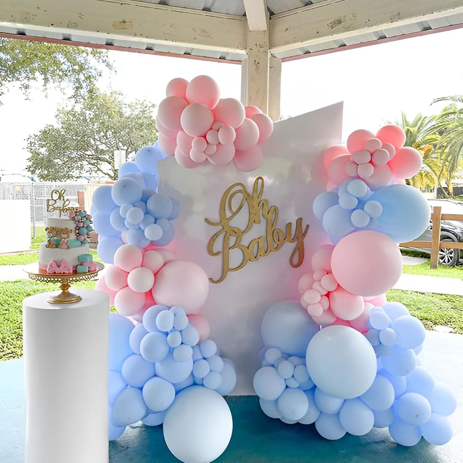 Set 10 Baloane din Latex, Flippy, Model Party, 13 cm, 1 g, Bleu [5]