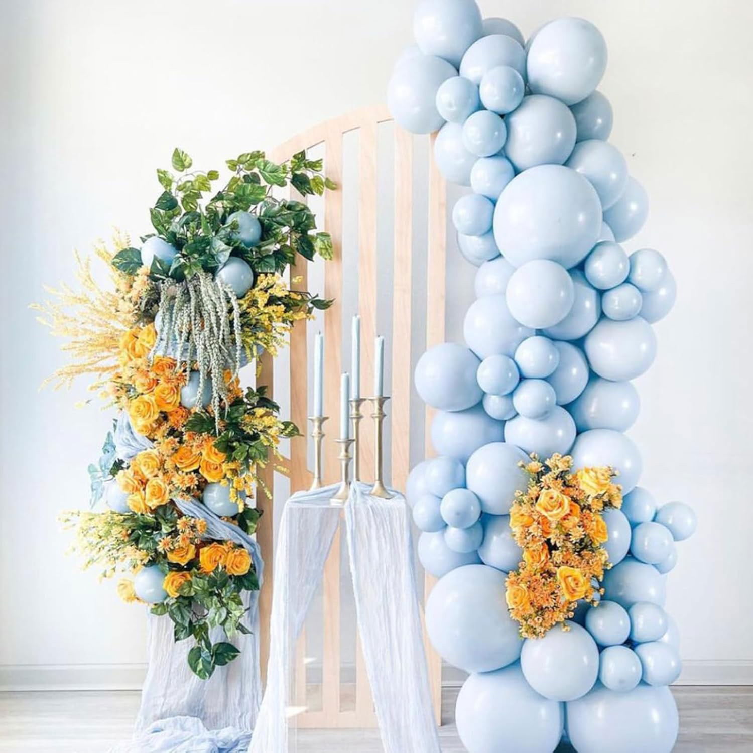 Set 10 Baloane din Latex, Flippy, Model Party, 13 cm, 1 g, Bleu [7]