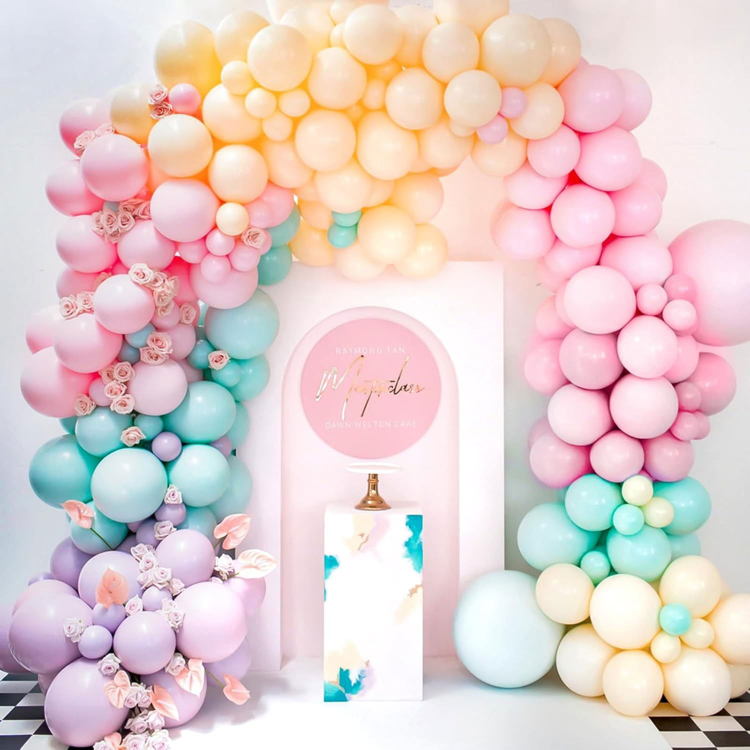 Baloane Latex - Set 10 Baloane din Latex, Flippy, Model Party, 13 cm, 1 g, Roz