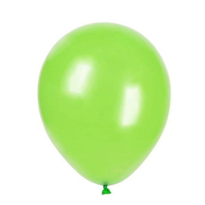 Set 10 Baloane din Latex, Flippy, Model Party, 30 cm, Verde Diferite Nuante, 2.8 g [6]