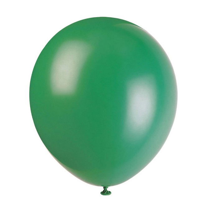 Set 10 Baloane din Latex, Flippy, Model Party, 30 cm, Verde Diferite Nuante, 2.8 g [5]