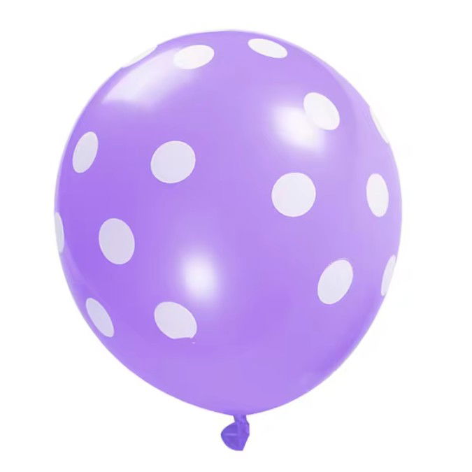 Set 10 Baloane din Latex, Flippy, Model Party Buline, 2x Albastru, 2x Verde, 2x Mov, 2x Roz, 2x Rosu, 23 cm, 1.4g [7]