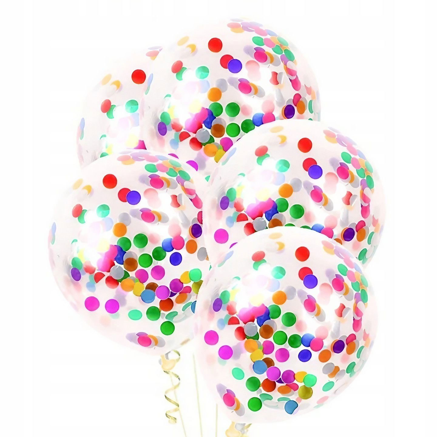 Baloane Latex - Set 10 Baloane din Latex, Flippy, Model Party Confetti, 30 cm, Multicolore, 2.8 g