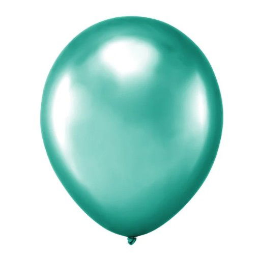 Set 10 Baloane din Latex, Flippy, Model Party Confetti, 5 x Confetti, 5 x Turcoaz, 25 cm, 2.2g [3]