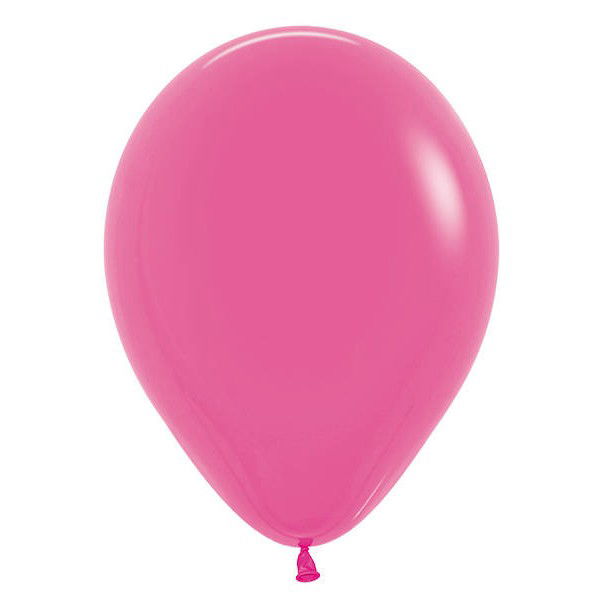Set 10 Baloane din Latex, Flippy, Model Party cu Buline si Simple, 30 cm, Fucsia, 2.8 g [3]