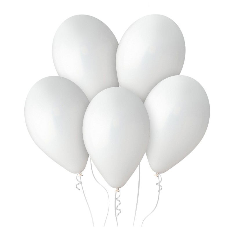 Set 10 Baloane din Latex Metalizate, Flippy, Model Party, 5x Alb, 5x Nude, 23 cm, 2.2 g [3]